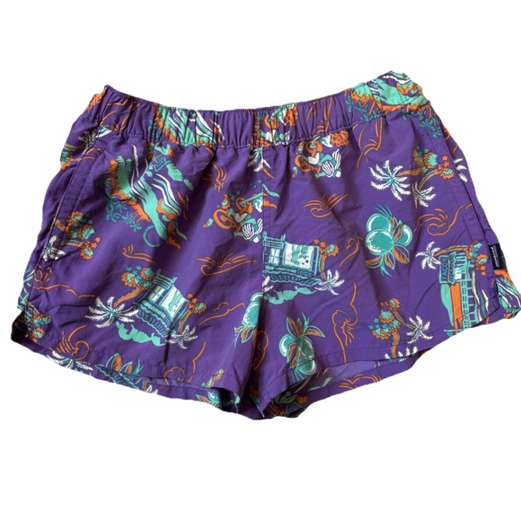 Patagonia Pants - Patagonia Barely Baggies Tacos C Street Hawaiian Run Purple 2.0” Inseam Size S